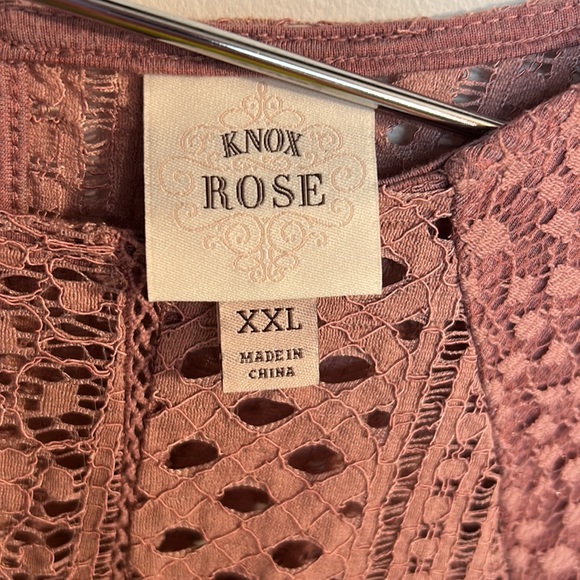 Knox Rose brand women’s dress top size XXL dark pink color - Picture 5 of 5